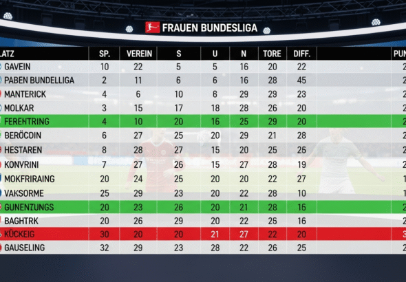 Frauen Bundesliga Tabelle